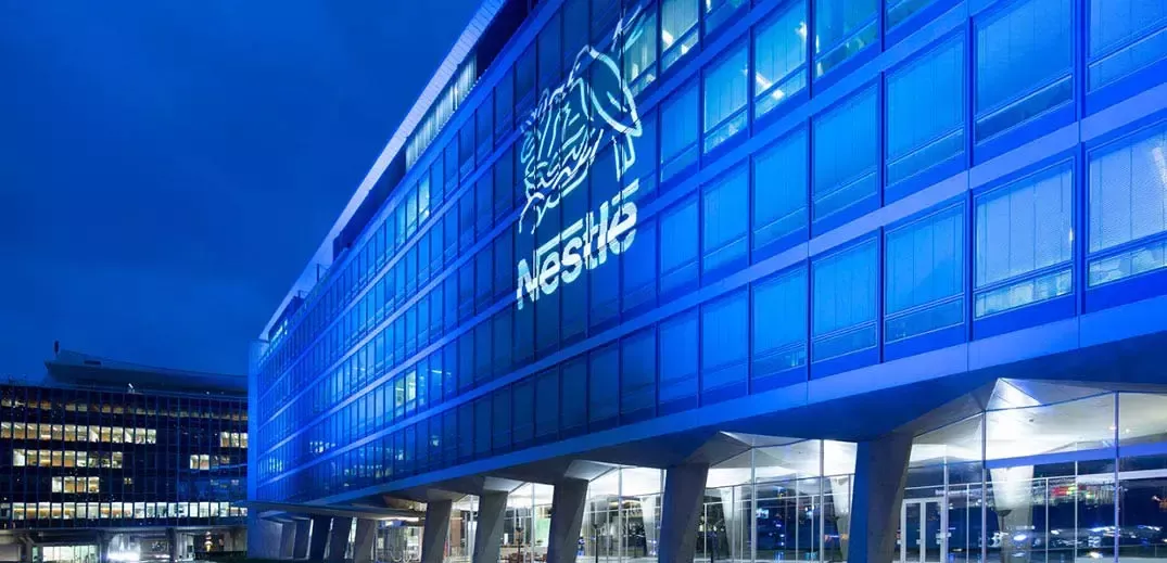 Image shows exterior of Nestle HQ
